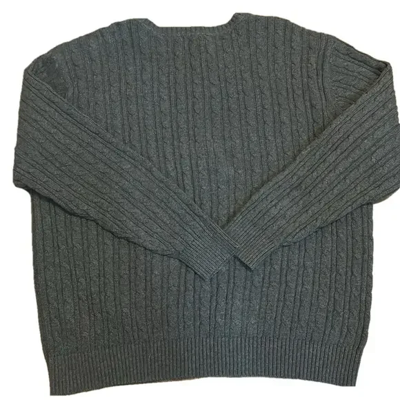 2/$20 St. Johns Bay V-Neck Cable Knit Long Sleeve Sweater - Picture 2 of 2